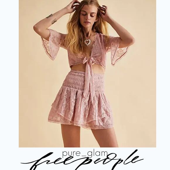 Free People lace mini dress - Picture 2 of 7